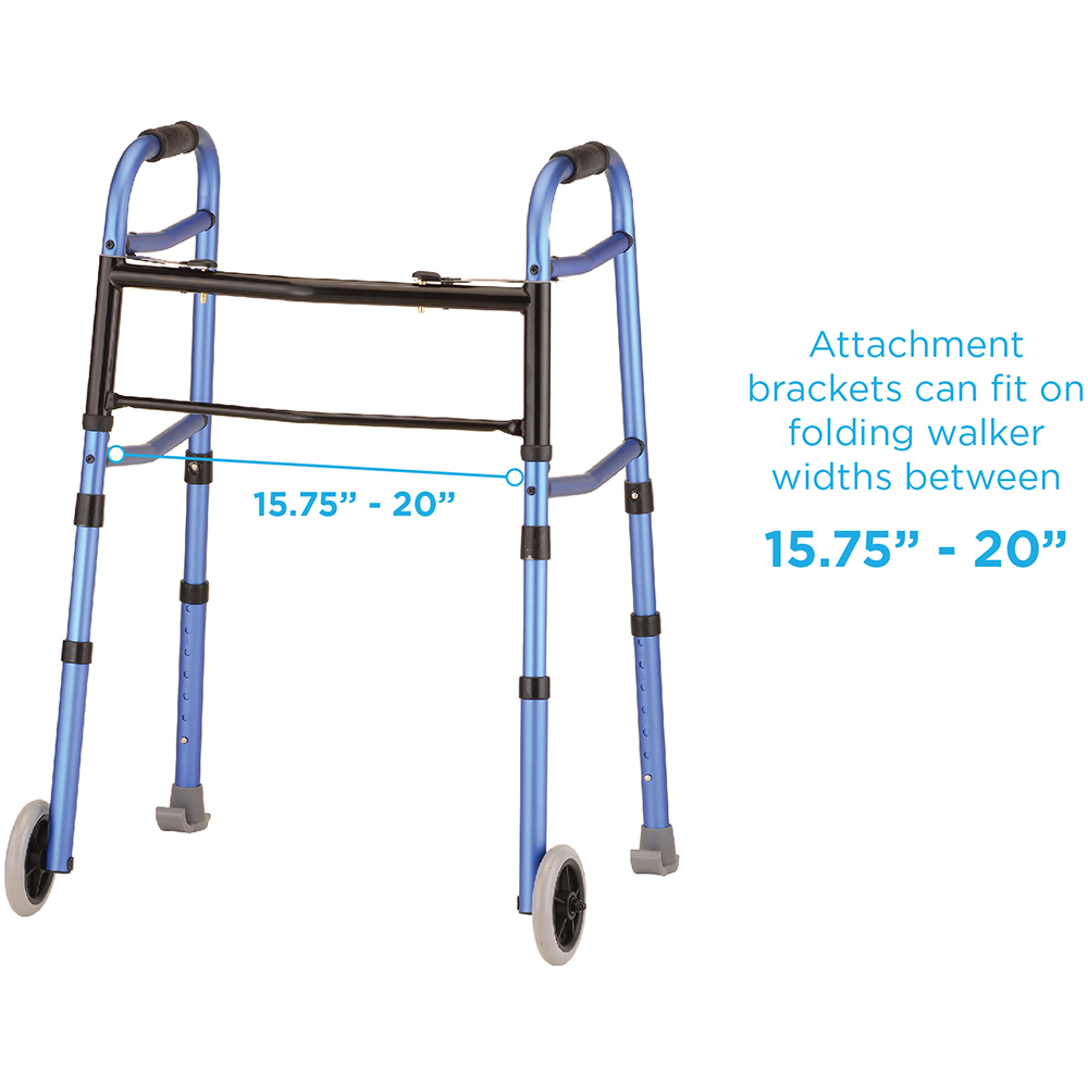 FOLDING WALKER SILVER